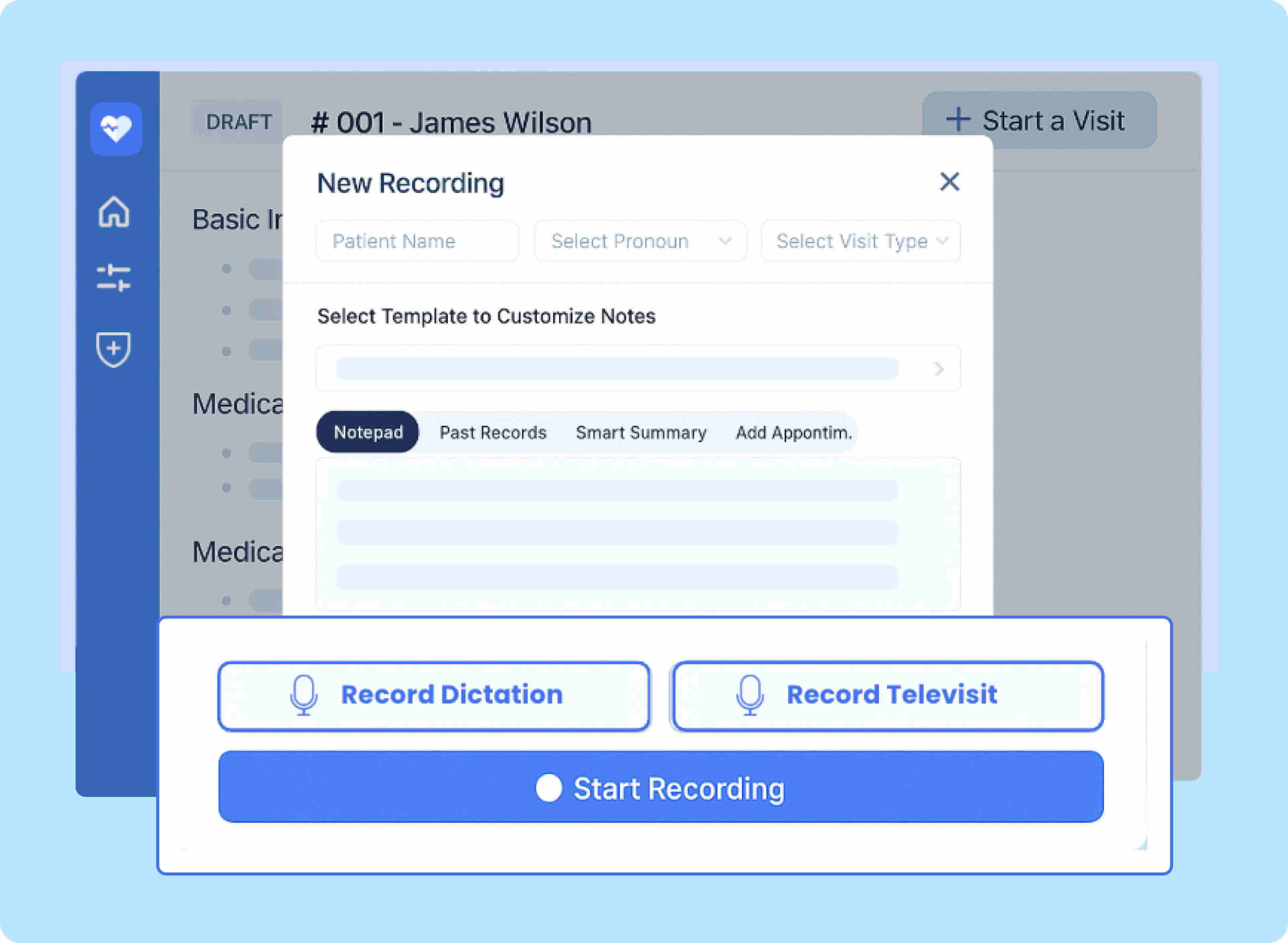 During Visit Screenshot