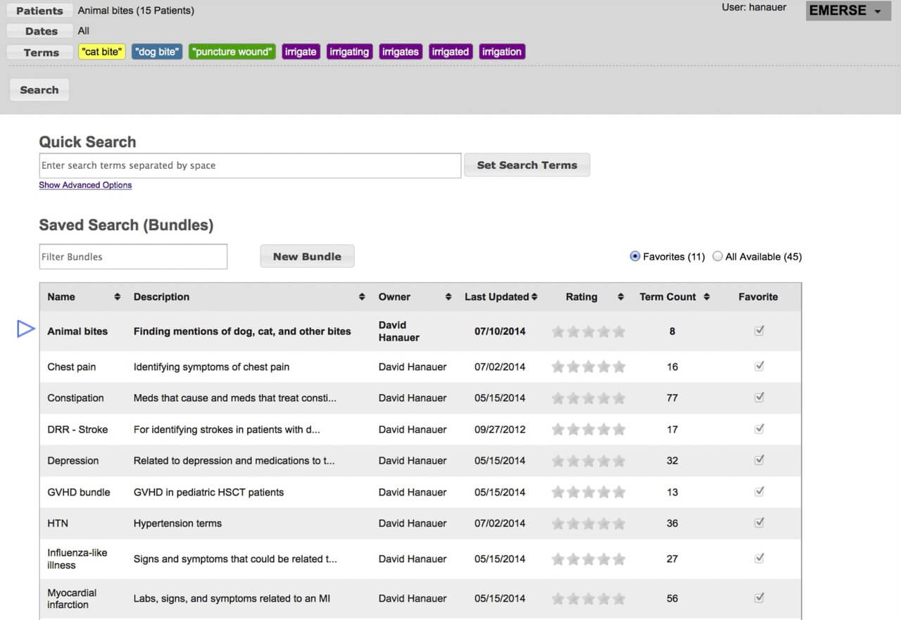 Supporting information retrieval from electronic health records: A report of University of Michigan’s nine-year experience in developing and using the Electronic Medical Record Search Engine (EMERSE)