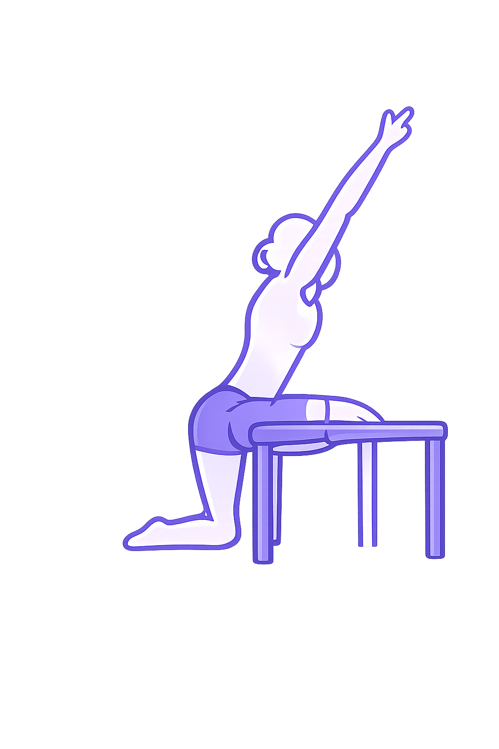 Patient doing a stretching exercise