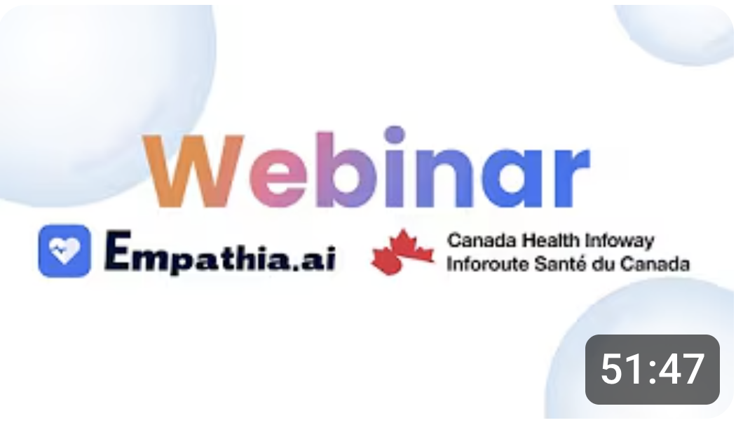 Canada Health Infoway: AI Scribe Essentials with Empathia AI