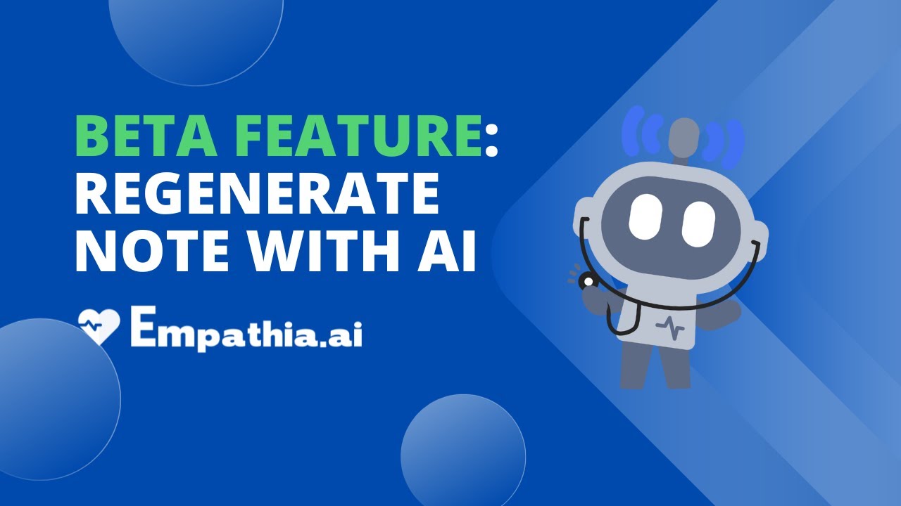 BETA Feature: Regenerating Notes with AI